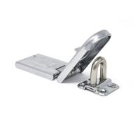 Master Lock 720DPF 6-1/4 Long Zinc Plated Hardened Steel Single Hinge Hasp