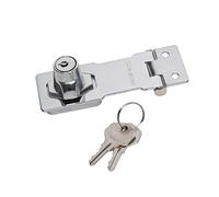 Master Lock 726EURD Door Hasp with integrated Key Lock, 7,6 x 3,2 cm