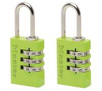 Master Lock 7620EURTCOL Aluminium 3-Digit Combination 20mm Padlock...