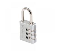 Master Lock 7630EURD Combination Padlock in Aluminium, Grey, 3 x 6,5 x 1,3 cm