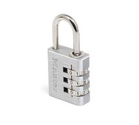Master Lock 7630EURD Combination Padlock in Aluminium, Grey, 3 x 6,5 x 1,3 cm