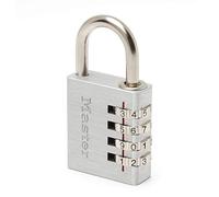 Master Lock 7640EURD Combination Padlock in Aluminium, Grey, 4 x 7.8 x 1.5 cm