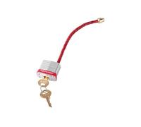 Master Lock S7C5RED Lockout Padlock with Flexible Braided Steel Cable Shackle