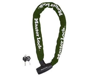 Master Lock 8022EURD, Bike Chain Lock with Key, 60 cm Chain, Green