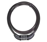 Master Lock 8119EURD Bike Cable Lock with Combination Lock, 1,5 m Cable, Black