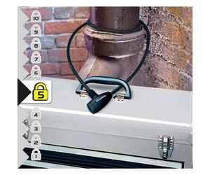 Master Lock 8154eurd Chain Lock One Size Black / Silver