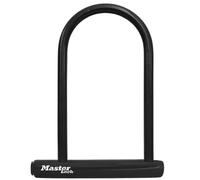 Master Lock 8170D, Black, 6-1/8 inch U-Lock | Locks, Padlocks, Bicycle Locks, Keyed Locks, Keyed Different Key, 1/2 in Dia Shackle, Steel Body, sawing and prying