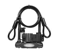 Master Lock 8274EURDPRO Hardened Steel U Heavy Duty Bike D Lock with Cable, Blac