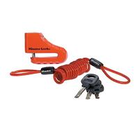 Master Lock 8303EURDPS Motorbike and Escooter Lock Disc Braker Lock, 5 cm Disc Braker, Steel Shackle,Red