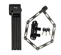 Master Lock 8333EURDPRO Certified Sold Secure Folding Bike Lock with Hardened Steel Links, 3 Keys, Carrier and Mounting Bracket Included, 95cm, Black