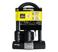 Master Lock 8377EURDPRO Certified Heavy Duty Bike D Lock, Keyed Universal Mounting Bracket, Certified Bike Lock - Police Approved Art4, Sold Secure Diamond, SRA