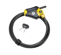 Master Lock 8413DPF, Black and Yellow, 6' x 3/8" Diameter