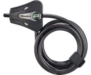 Master Lock 8418D Python Adjustable Locking Cable, 6-Foot, 5/16-Inch Diameter, Black