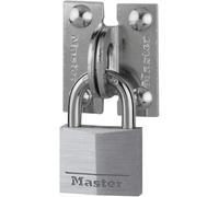 Master Lock 914060REURD Pack of Angled Padlock Eyes and Keyed Padlock