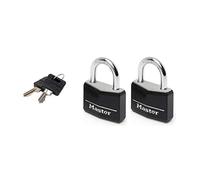 Master Lock 9140EURDBLK Key Padlock - 2 Set