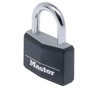 Master Lock 9140EURQBLKNOP Alu Black Vinyl Cover 40mm Padlock 4-Pi...