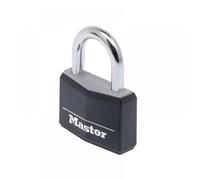 Masterlock Aluminium Vinyl Padlock 50mm Black Standard