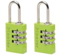 Master Lock 7620EURTCOL Aluminium 3-Digit Combination 20Mm Padlock Colour X 2