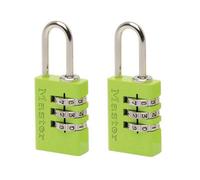 Master Lock Aluminium 3-Digit Combination 20mm Padlock Colour X 2 Multi Colour (One Size)
