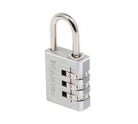 Master Lock 7630EURD Combination Padlock in Aluminium, Grey, 3 x 6,5 x 1,3 cm