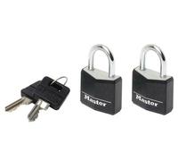 Master Lock 9120EURTBLK Alu Black Vinyl Cover 20mm Padlock 3-Pin -...