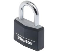 Master Lock 9150EURDBLK Aluminium Black Vinyl Cover 50Mm Padlock 4-Pin