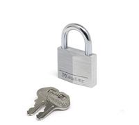 Master Lock 9150EURD Key Padlock in Aluminium, Grey, 5 x 6,8 x 1,4 cm
