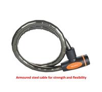 1000 x 18mm Smoke Master Lock Street Quantum Armoured Cable Lock