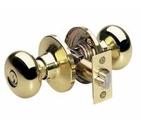 Master Lock BCO0103 Biscuit Entry Knob, Polished Brass