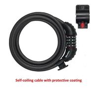 Master Lock 8120E Black Braided Steel Combination Cable 1.8m x 10mm