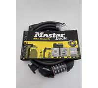 Master Lock Bike Cable Lock 1.8m Combination Resettable 4 Digit with Bracket
