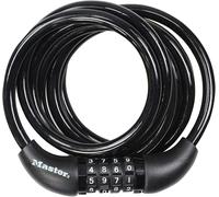 Master Lock Bike Cable Lock, Combination, 1.8 m Coiling Cable, Outdoor 8221EURD
