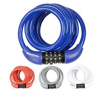 Master Lock Bike Cable Lock, Combination, 1.8 m Coiling Cable, Outdoor, Random Color 8221EURDPROCOL - Use with All Kinds of Bike, Skateboards, Strollers, Lawnmowers and Other Outdoor Equipment