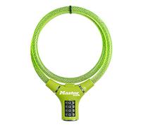 MASTER LOCK Bike Cable Lock [Combination] [90 cm Cable] [Outdoor] [Green] 8229EURDPROGRN - Ideal for Bike, Skateboards, Strollers, Lawnmowers and Other Outdoor Equipment