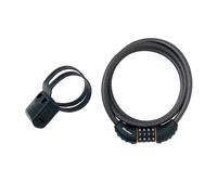 Master Lock Black Braided Steel Combination Cable 1.8m x 10mm