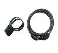 Master Lock Black Braided Steel Combination Cable 1.8M X 10Mm MLK8120E