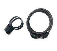 Master Lock Black Braided Steel Combination Cable 1.8m x 10mm MLK8120E