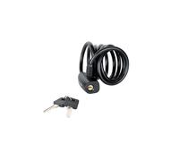 Master Lock Black Self Coiling Keyed Cable 1.8m X 8mm