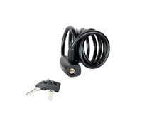 Master Lock Black Self Coiling Keyed Cable 1.8m x 8mm MLK8126E