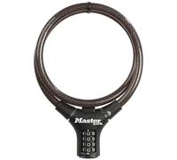 Master Lock Bike Cable Lock, Combination, 90 cm Cable, Outdoor 8229EURDPRO - Use with All Kinds of Bike, Skateboards, Strollers, Lawnmowers and Other Outdoor Equipment