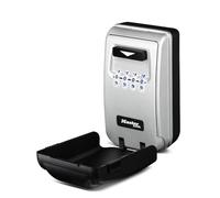 Master Lock Black Wall Mount Key Lock Box with Light Up Dials, Set/Reset Combination for Tenants, Guests, Clients, Ideal for Realtors, Landlords or Property Managers, Holds 6 Keys, 5425EC