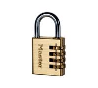 Master Lock 30mm Solid Aluminium Padlock with Brass Finish