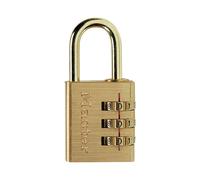 Masterlock Brass Finish Combination Padlock 30mm Standard