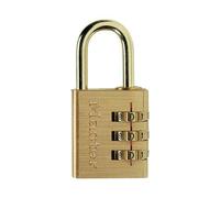Master Lock Brass Finish 30Mm 3-Digit Combination Padlock MLK630