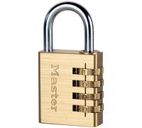 Master Lock Brass Finish 40mm 4-Digit Combination Padlock