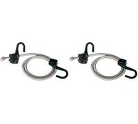 MASTER LOCK Bungee with Hooks [150 cm Bungee] [Adjustable Length from 15 cm to 150 cm] [Steel Hook] 3138EURDAT - Ideal for Transporting, Packing and Securing Loads (Pack of 2)