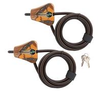 Master Lock Cable Lock, Python Adjustable Keyed Cable Lock, 6 ft. Long Cable, 2 Pack Mossy Oak Blaze Camouflage