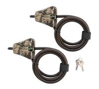 Master Lock Cable Lock, Python Adjustable Keyed Cable Lock, 6 ft. Long Cable, 2 Pack Mossy Oak Country DNA Camouflage