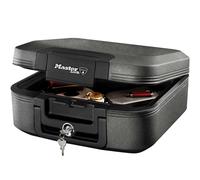 MASTER LOCK Certified Fireproof and Waterproof Safe Box with Key, 7.8L, 391 x 168 x 363 mm, Portable with carrying handle, for home and professionals