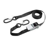 Master Lock Ratchet Tie Down S Hook Straps 5000mm Black Pack of 1